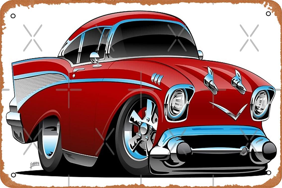 Klassieke hot rod uit 1957, ee - Vintage Collectible Plates recensie en prijs